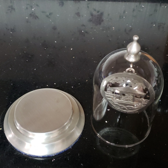 Hampshire Pewter Co.1995 Gazebo Ornament w Dome - Picture 2 of 3